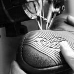 Even the soles are sewn, not just the clothes