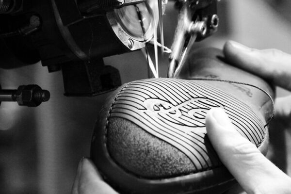 Even the soles are sewn, not just the clothes