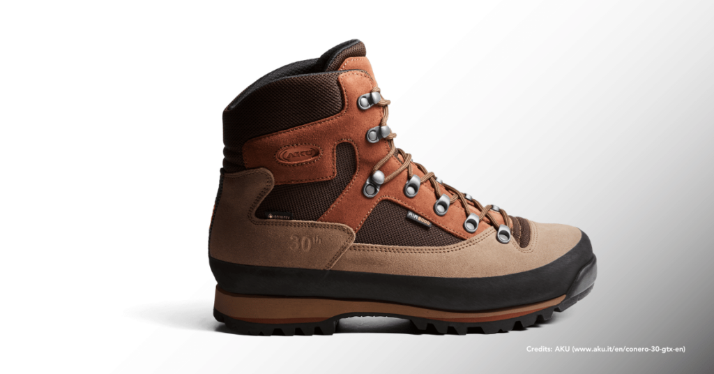 Conero 30 GTX di by AKU in brown color. Credits: AKU 