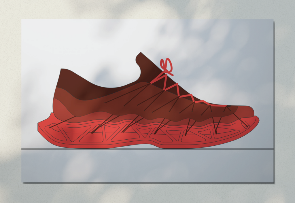 Innovative outdoor shoe concept. <br>The horizons of 3D printing Innovative outdoor shoe concept. <br>The horizons of 3D printing